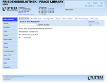 Tablet Screenshot of peacelibrary.opac.at